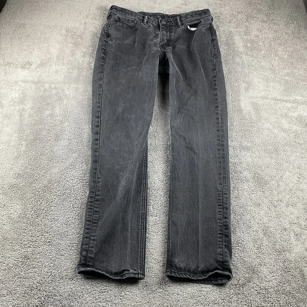 Levis 511 Slim Fit Jeans Mens 32x27 Black Low‎ Rise